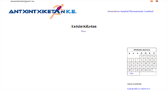 Desktop Screenshot of antxintxiketan.com