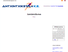 Tablet Screenshot of antxintxiketan.com